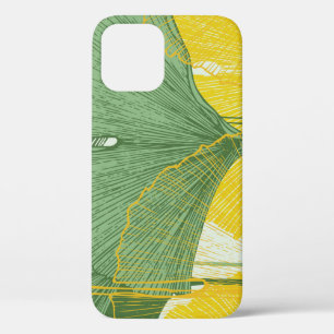 Vintage Ginkgo Biloba: Tropical Leaves iPhone 12 Case