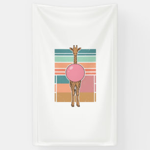 Vintage Giraffe Bubblegum Engraving Shirt Design_1 Banner