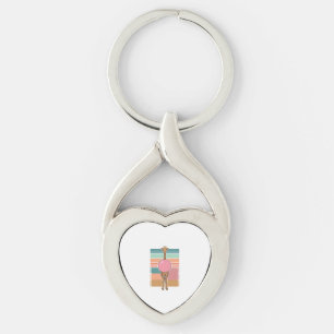 Vintage Giraffe Bubblegum Engraving Shirt Design_1 Key Ring