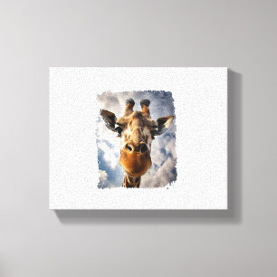 Vintage Giraffe Canvas Print