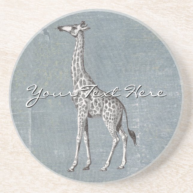 Vintage Giraffe Coaster (Front)