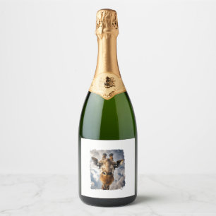 Vintage Giraffe   Sparkling Wine Label