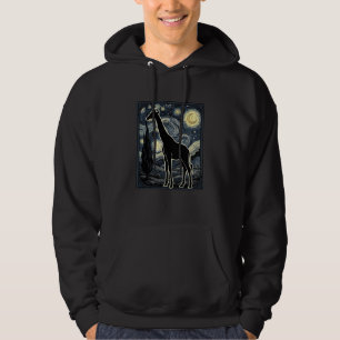 Vintage Giraffe Starry Night Engraving Shirt_1 Hoodie