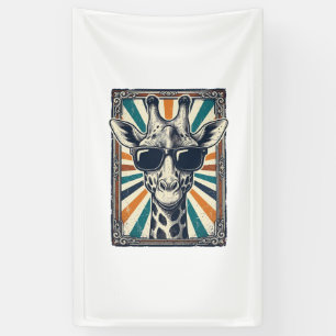Vintage Giraffe Sunglasses Banner