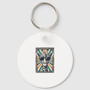 Vintage Giraffe Sunglasses Key Ring