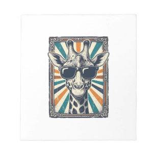Vintage Giraffe Sunglasses Notepad