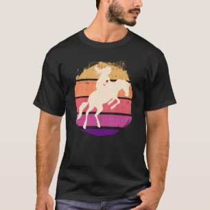 Vintage Girl Horse Riding Equestrian T-Shirt