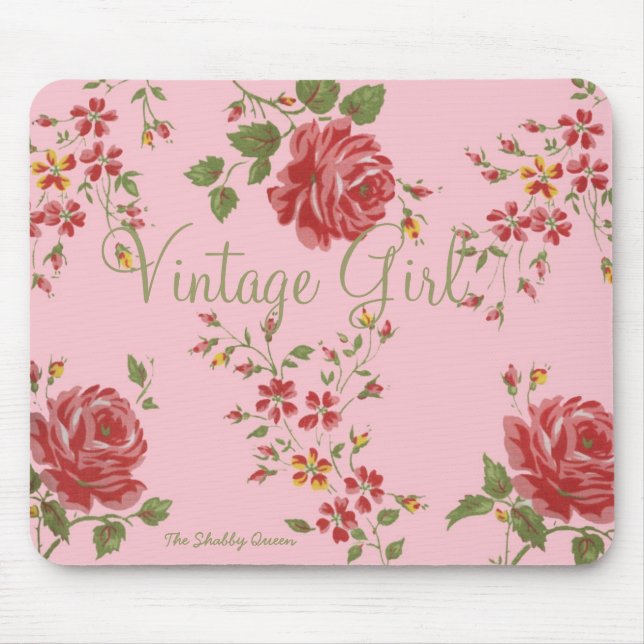 Vintage Girl Mousepad (Front)