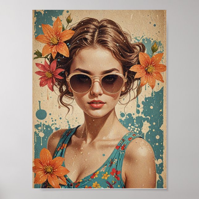 Vintage girl poster (Front)