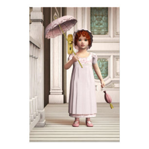 Vintage Girl - Sweet Retro Victorian Style Art Photo Print