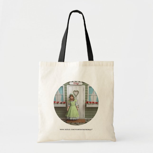Vintage Girl Tote Bag (Front)