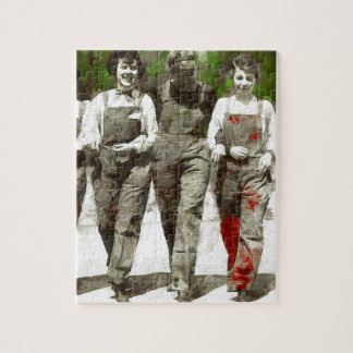 Vintage Girls - Fun, Feminist Art Jigsaw Puzzle