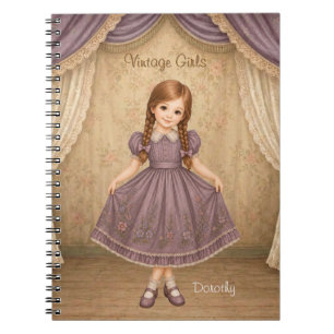 Vintage Girls Notebook with Dorothy