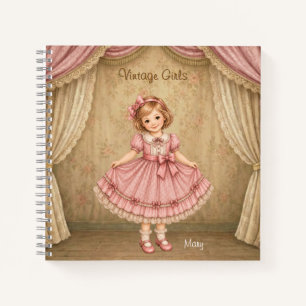 Vintage Girls Notebook with Mary