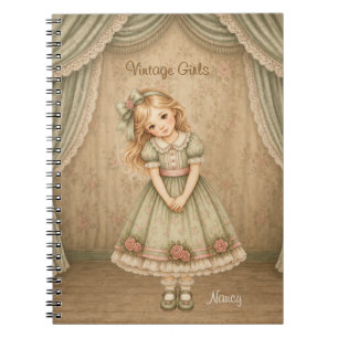 Vintage Girls Notebook with Nancy - Sweet Shy