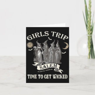 Vintage Girls Trip to Salem Time To Get Wicked Card