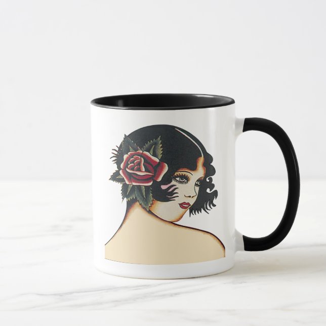 Vintage Girly Girl Mug (Right)
