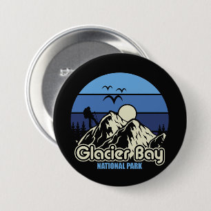 Vintage Glacier Bay National Park 7.5 Cm Round Badge
