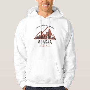Vintage Glacier Bay National Park Alaska Hoodie