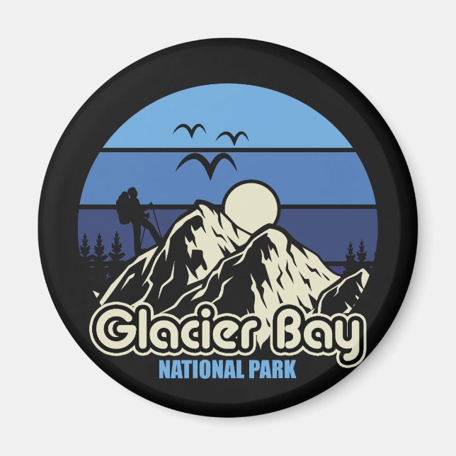 Vintage Glacier Bay National Park Magnet (Front)