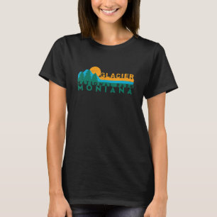 Vintage Glacier Bay National Park Mountain Sunset  T-Shirt