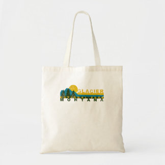 Vintage Glacier Bay National Park Mountain Sunset Tote Bag