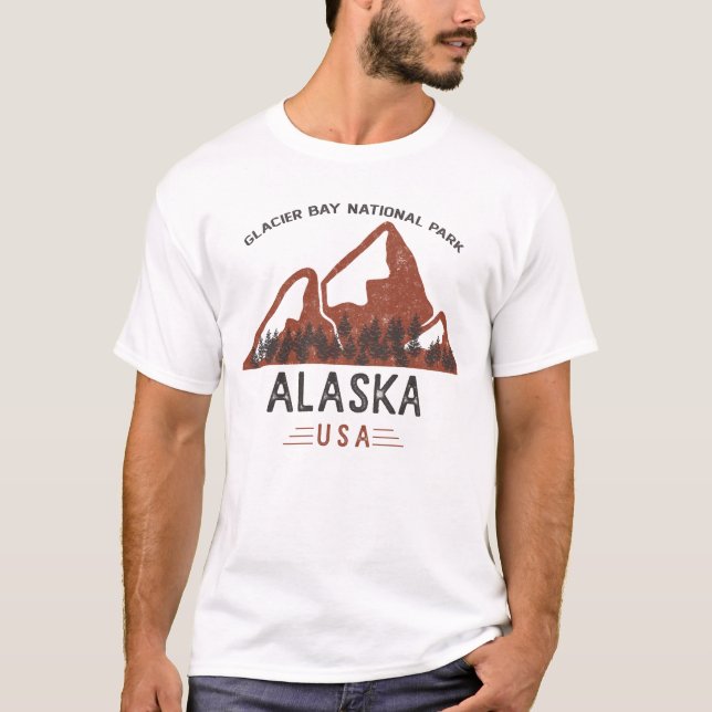 Vintage Glacier Bay National Park T-Shirt (Front)