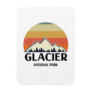 Vintage Glacier National Park Magnet