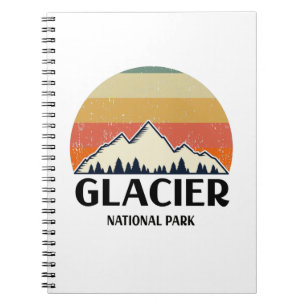 Vintage Glacier National Park Notebook