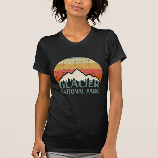 Vintage Glacier National Park T-Shirt (Front)