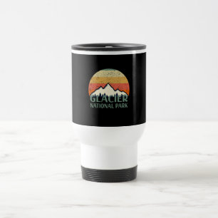 Vintage Glacier National Park  Travel Mug