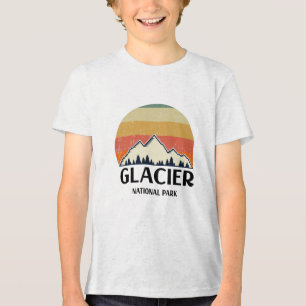 Vintage Glacier National Park Tri-Blend Shirt