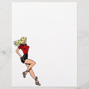 Vintage Glamour Girl Next Door, Blonde Blombshell Flyer