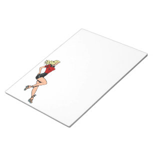 Vintage Glamour Girl Next Door, Blonde Blombshell Notepad