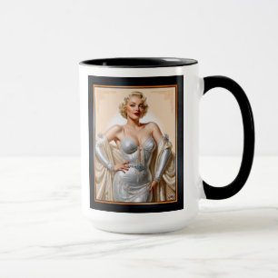 Vintage Glamour Hollywood Blonde Beauty Mug