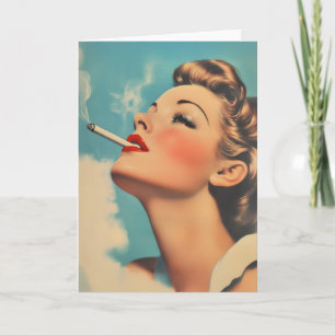 Vintage Glamour Smoking Ad Invitation