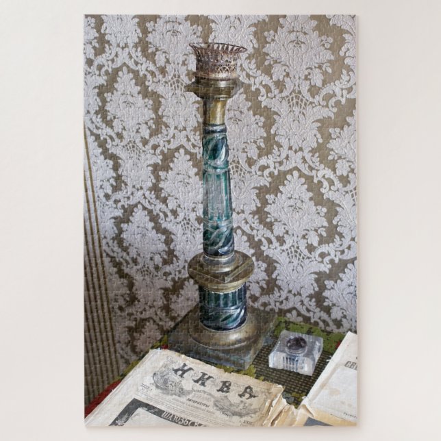 Vintage glass candleholder jigsaw puzzle (Vertical)