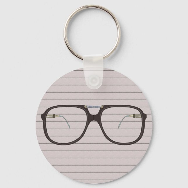 vintage glasses key ring (Front)