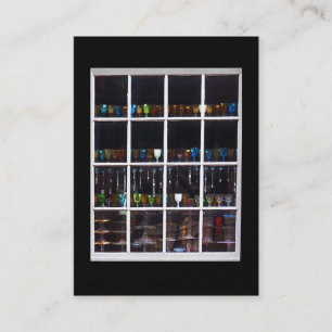 Vintage Glassware Shop Window ATC Photo Card