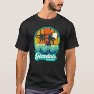 Vintage Glendale California Summer Vacation Beach T-Shirt
