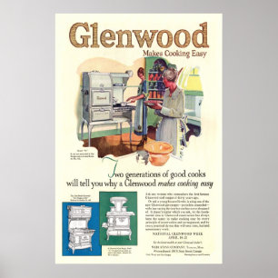Vintage Glenwood Stove Ad from 1923 Poster