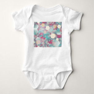 Vintage Glittering Confetti Background. Baby Bodysuit