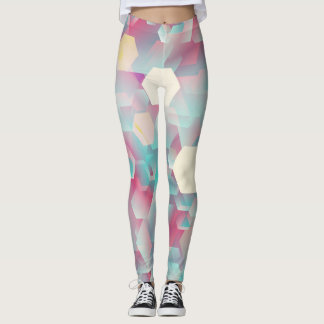 Vintage Glittering Confetti Background. Leggings