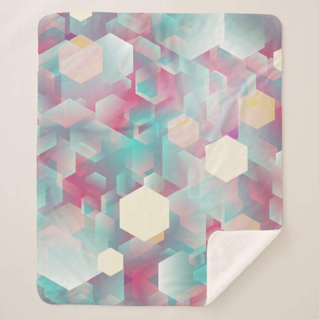 Vintage Glittering Confetti Background. Sherpa Blanket (Front)