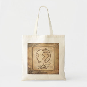 Vintage Globe. Geography & History Teacher Gift Tote Bag