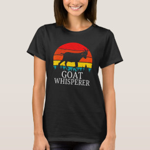 Vintage Goat Whisperer Retro Sunset Distressed Goa T-Shirt