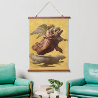 Vintage Gold Angel Religious Catholic Art Print