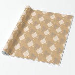 Vintage Gold Christmas Ornaments Pine Christmas Wrapping Paper<br><div class="desc">Vintagegold  paper with old fashioned ornaments and pine brings back memories of days gone by. Add a vintage touch to your holiday gifts this season.</div>