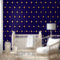 Vintage Gold Fleur-de-Lis (small scale) Dark Blue