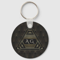 Vintage Gold Great Gatsby Art Deco 20s Monogram